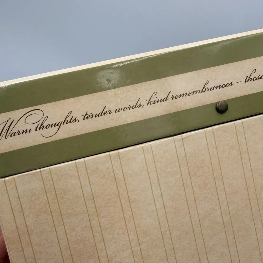Vintage Hallmark Greeting Card Organizer Box Floral Roses Dividers 2005